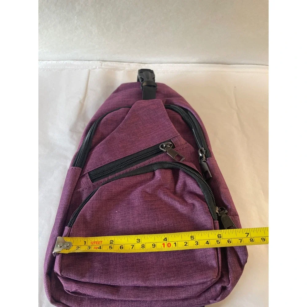 Gold Coast Two Way Sling Bag Eggplant Purple Crossbody Backpack 0009PS NEW